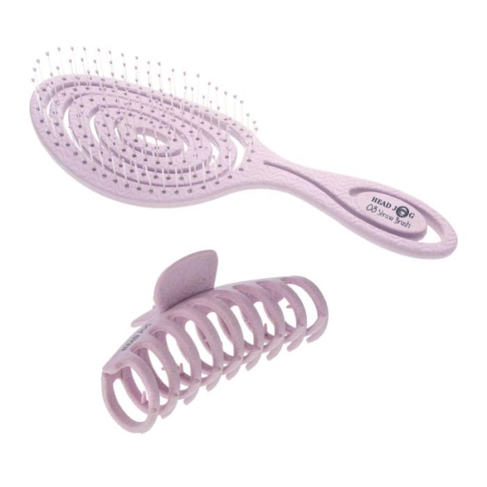 BeBeautifulBoutique Hair product Head Jog 08 Straw Brush Heather & Claw Clip Bundle